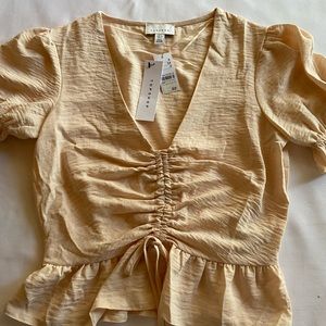 Topshop ruched blouse